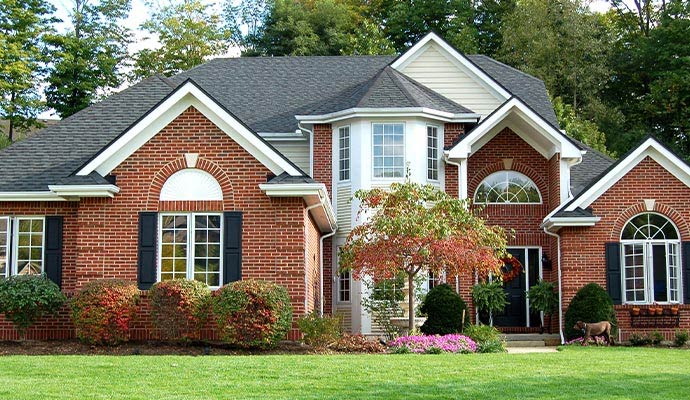 Exterior of a beautiful residential house