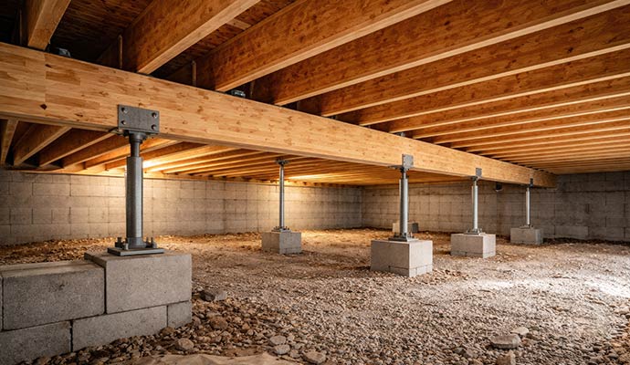Floor Support Repair in Mobile, AL
